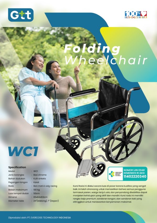 Kursi Roda WC1 - Gambar 2